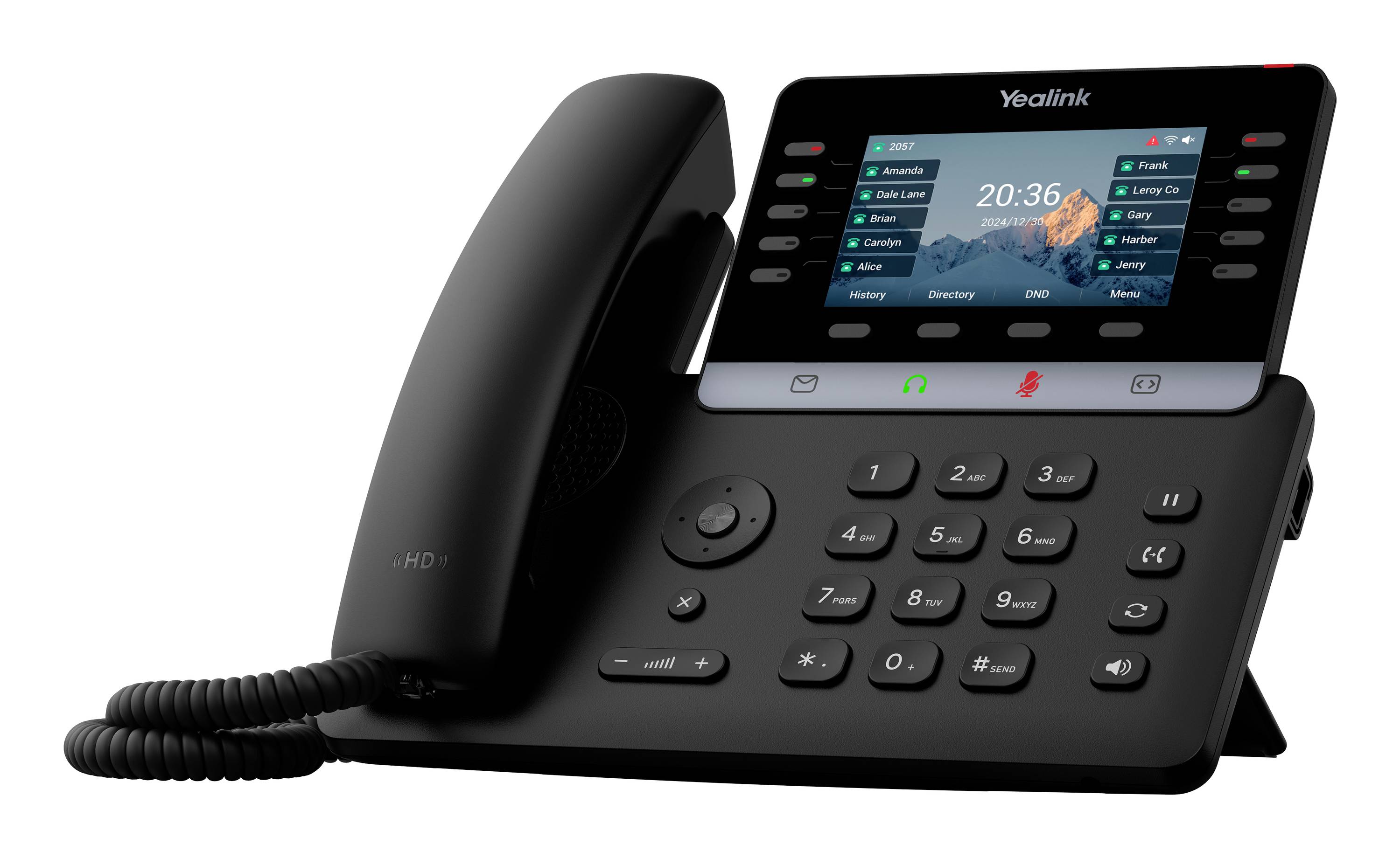 Yealink SIP-T74W Systemtelefon,VoIP Schwarz
