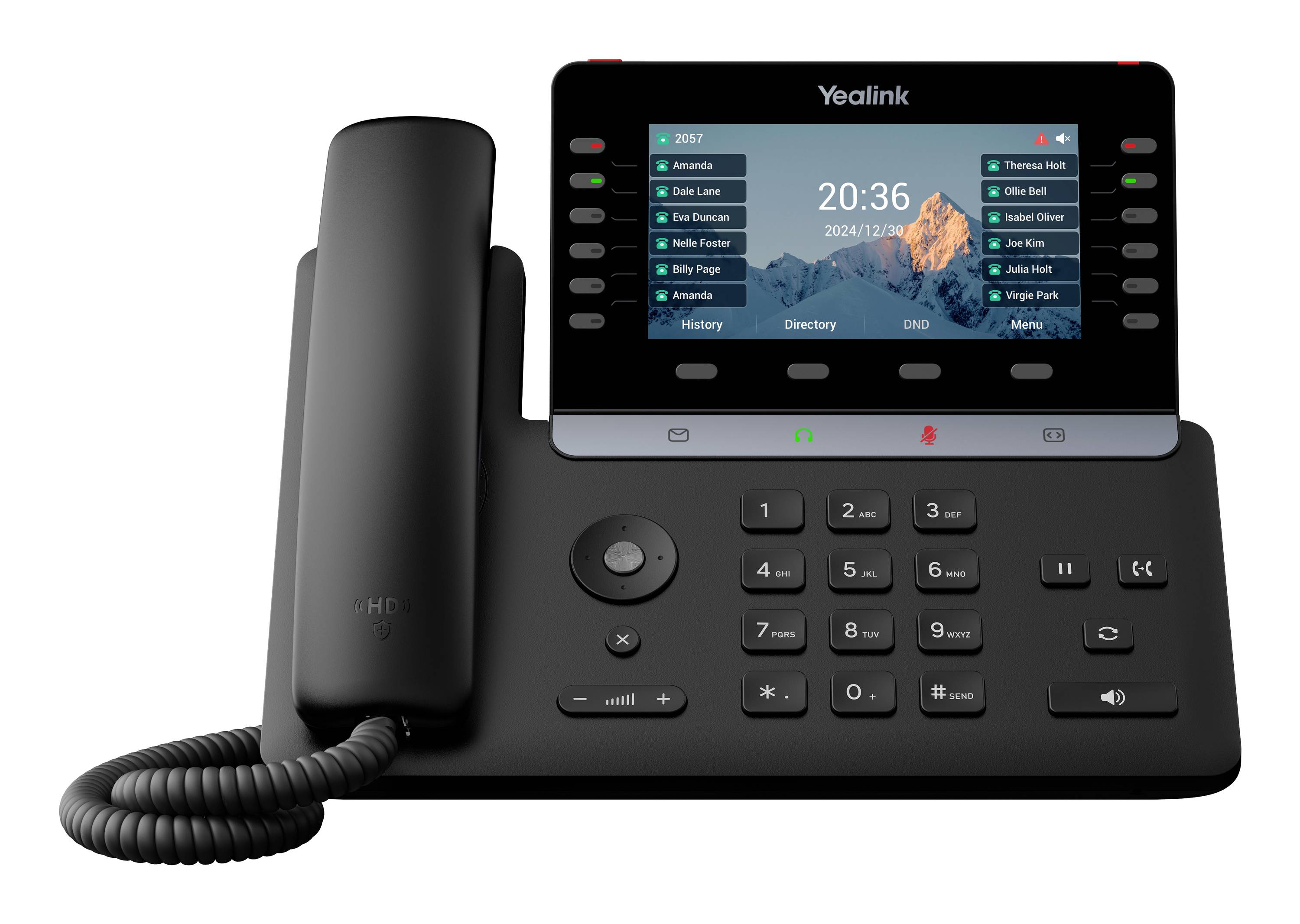 Yealink SIP-T85W Systemtelefon,VoIP Schwarz