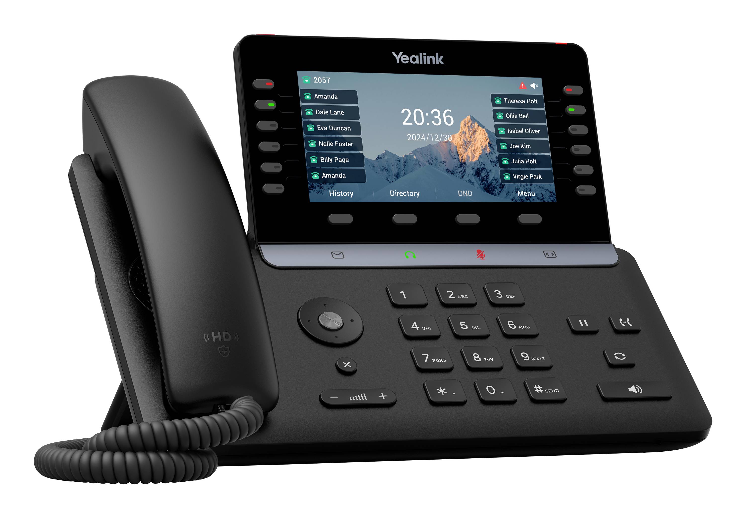 Yealink SIP-T85W Systemtelefon,VoIP Schwarz