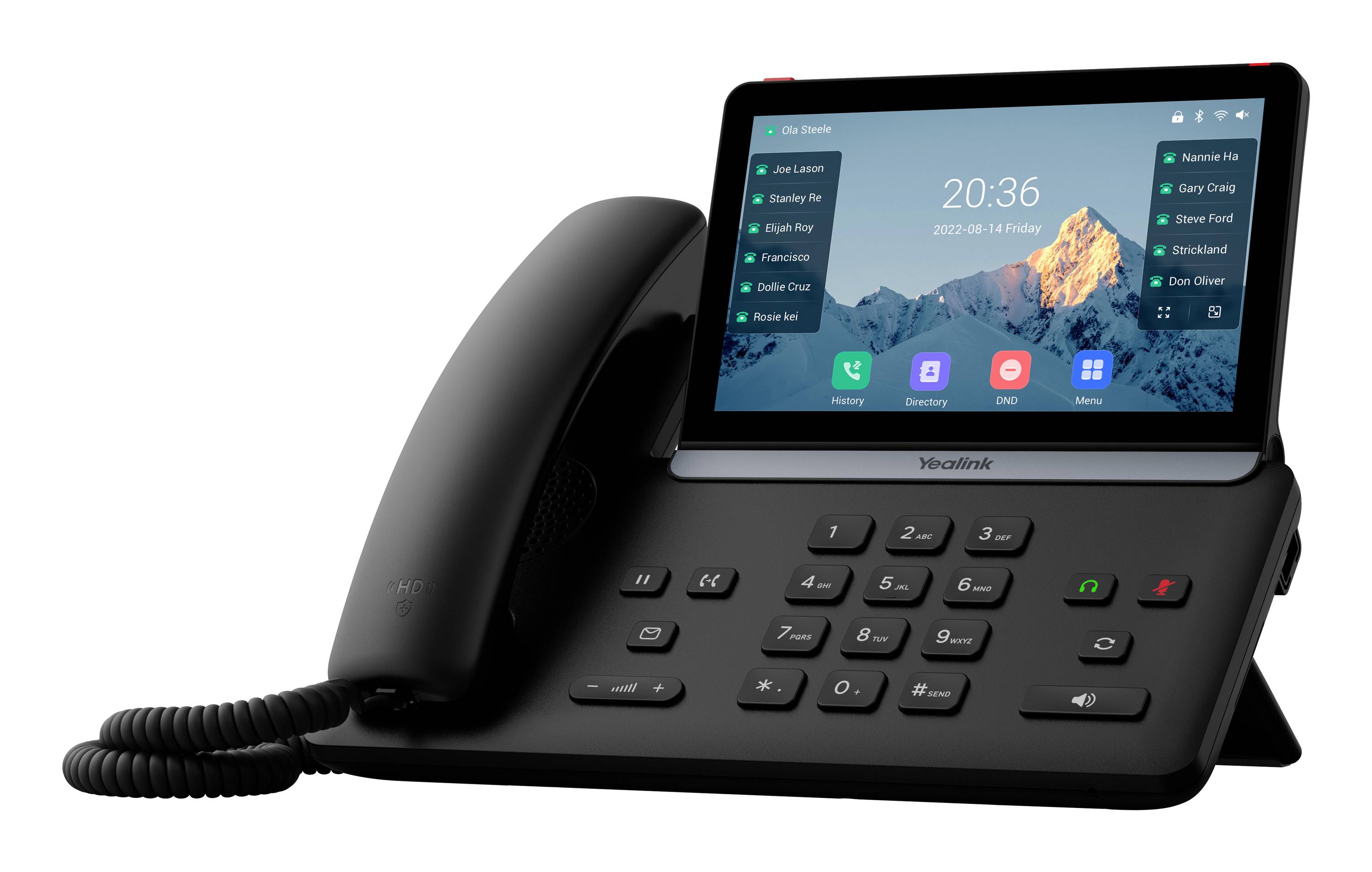 Yealink SIP-T87W Systemtelefon,VoIP Schwarz