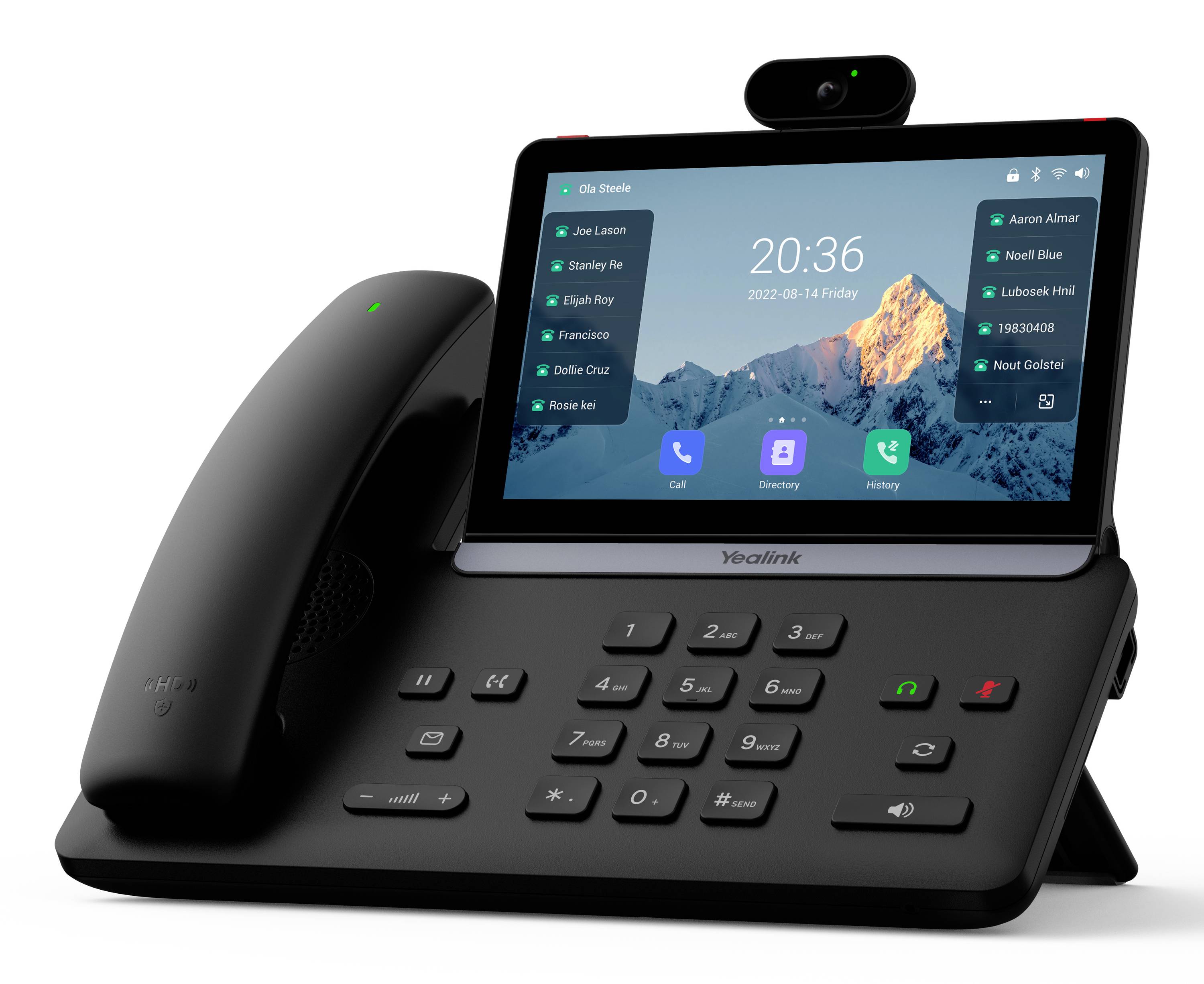 Yealink SIP-T88V Pro Systemtelefon,VoIP Schwarz