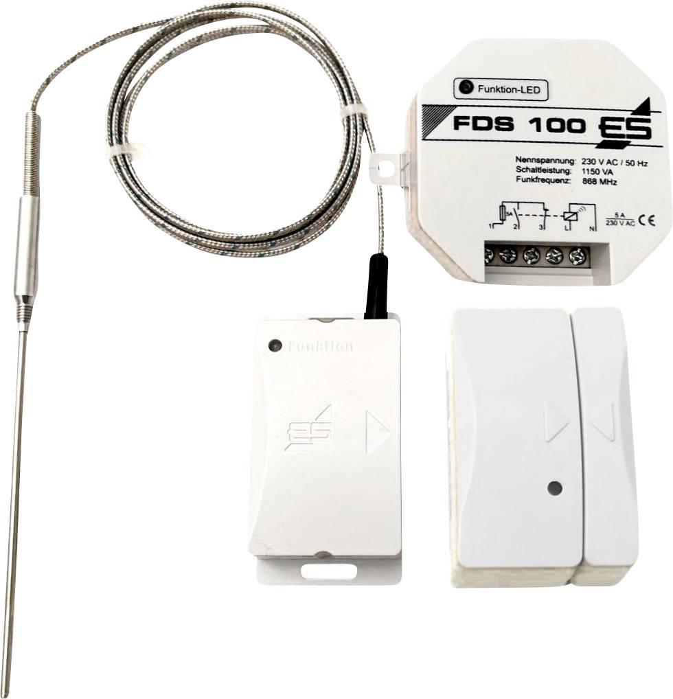 Kabelloses Schaltersystem mit Empfängermodul mit der Bezeichnung „FDS 100 ES