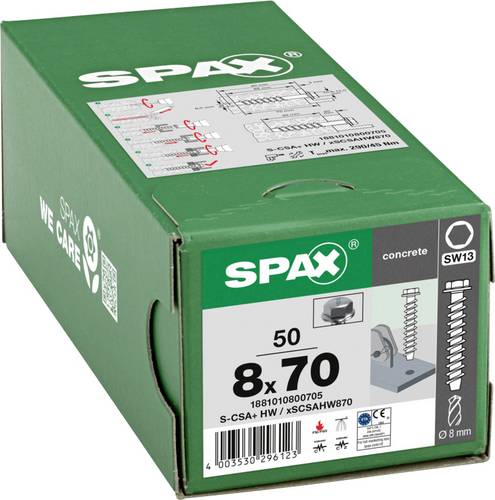 SPAX 1881010800705 Betonschraube 8 mm 70 mm 50 St.