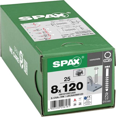 SPAX 1881010801205 Betonschraube 8 mm 120 mm 25 St.