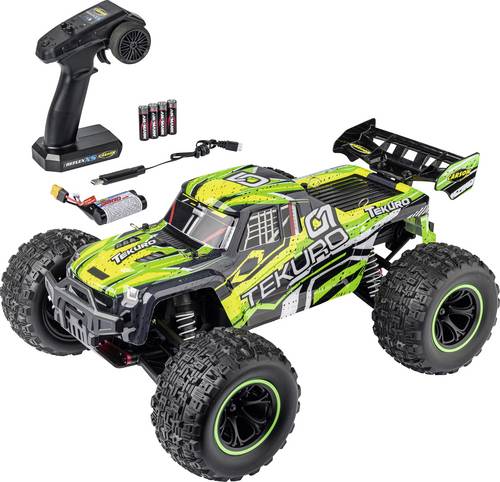 Carson Modellsport XS Tekuro Grün-Schwarz Brushed 1:10 RC Modellauto Elektro Monstertruck Allradant