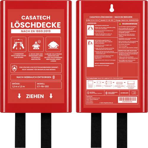 CASATECH CT-FB-1212 Löschdecke 1200 mm x 1200 mm