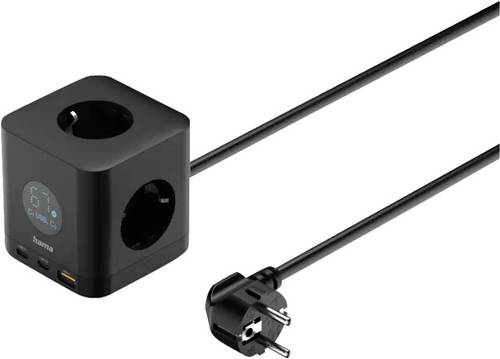 Hama 00223196 power extension 1.4 m 1 AC outlet(s) Indoor Black -