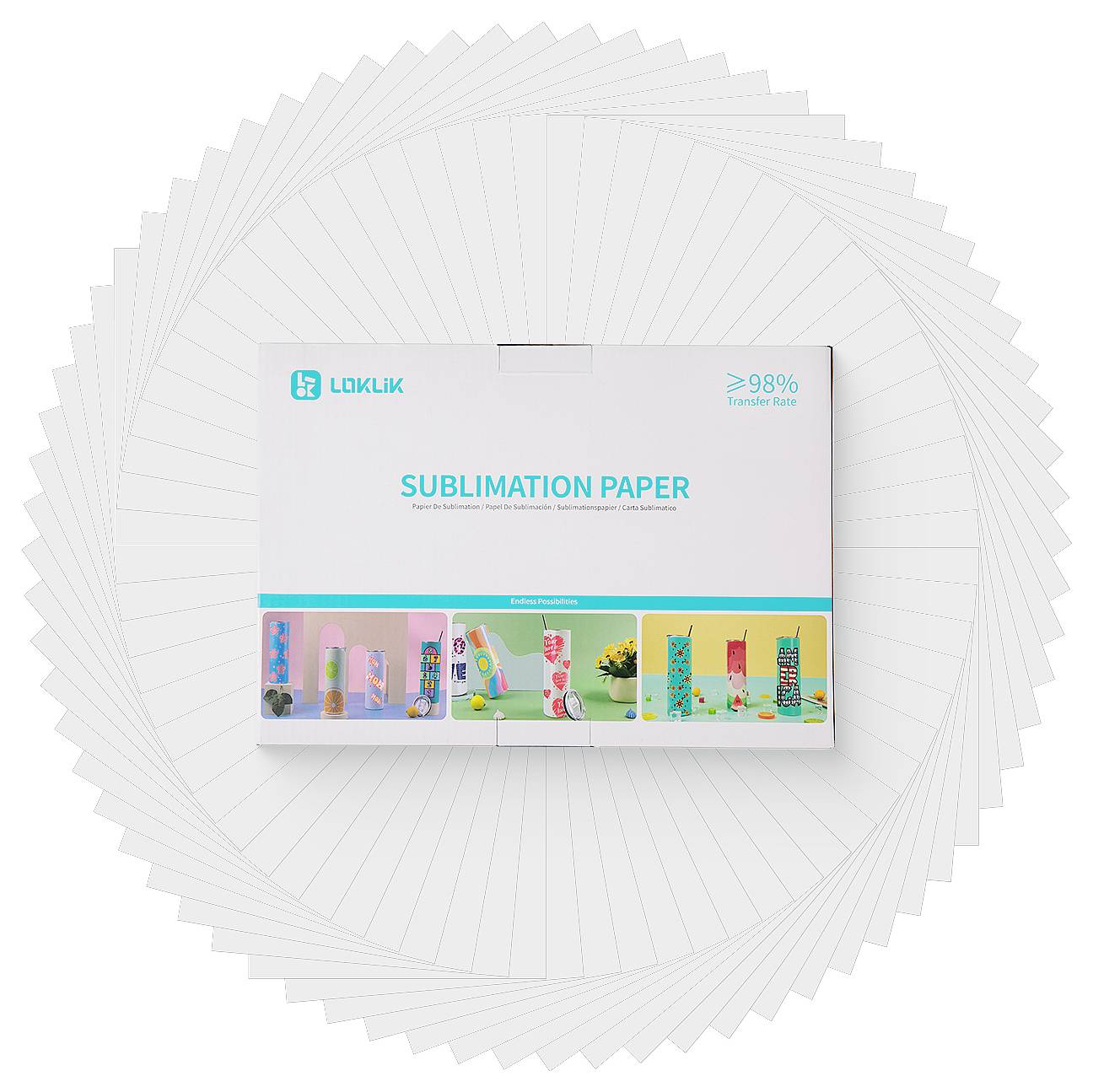 Loklik BG-RSHZ-0041-US-L-B2B Papier Weiß