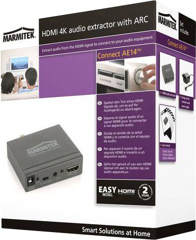 Marmitek Audio Extraktor AE14 [HDMI - HDMI, Toslink, Cinch-Digital, Klinke]