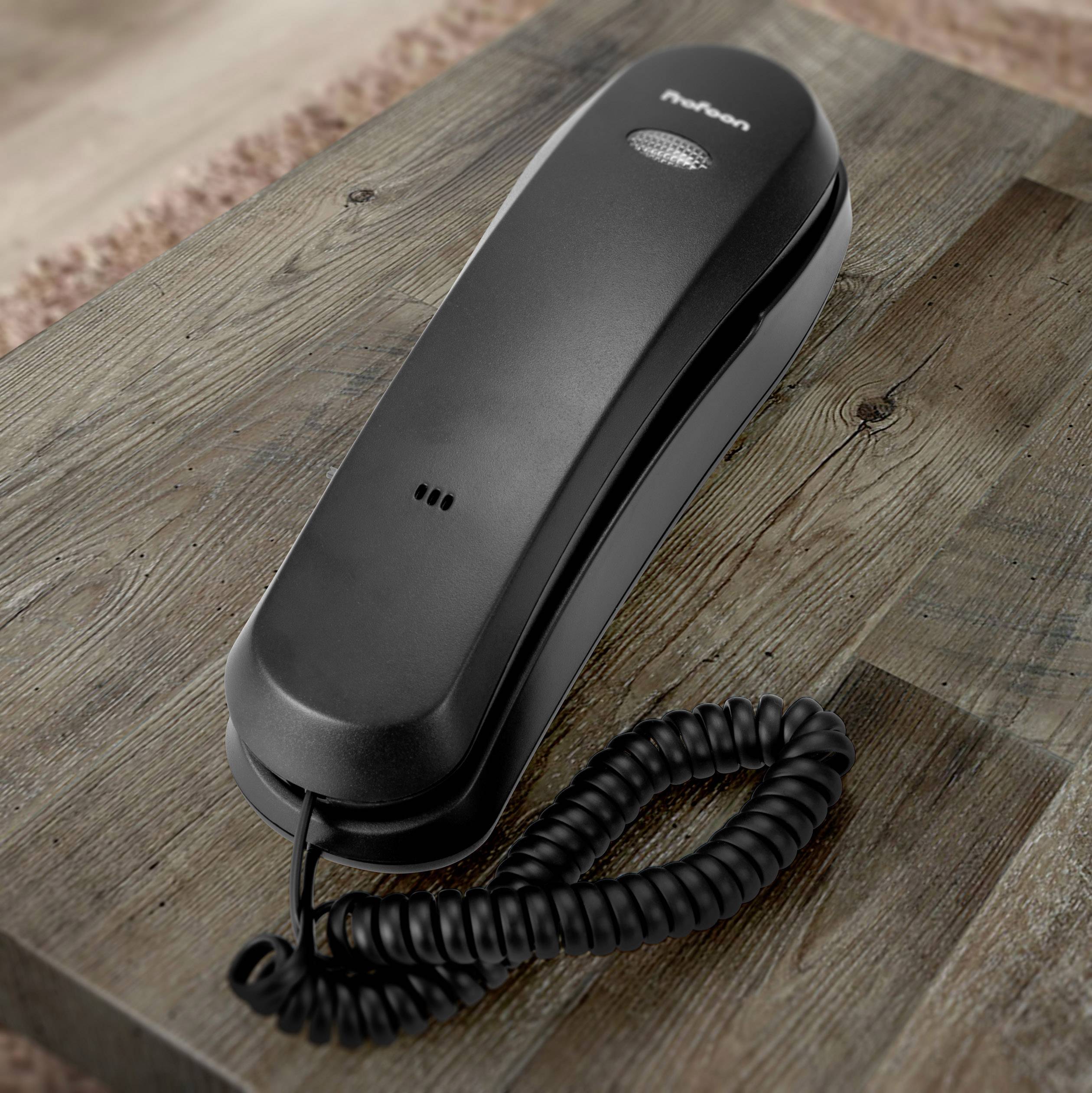 Profoon TX-105 Schnurgebundenes Telefon, analog Optische Anrufsignalisierung kein Display Schwarz
