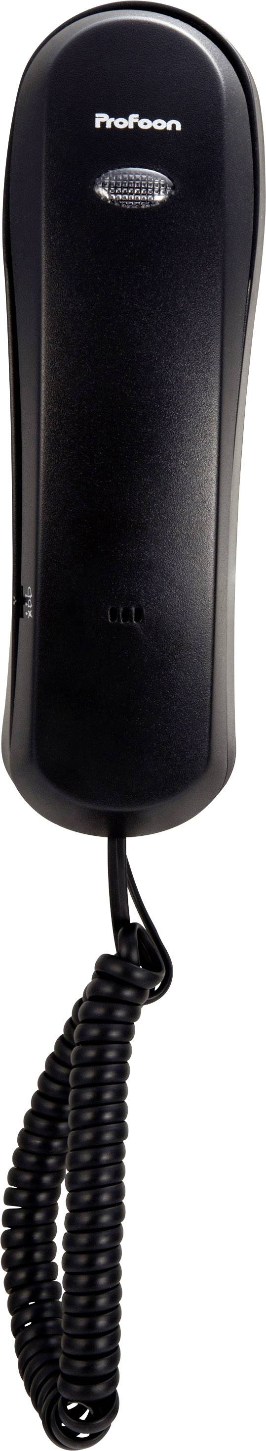 Profoon TX-105 Schnurgebundenes Telefon, analog Optische Anrufsignalisierung kein Display Schwarz