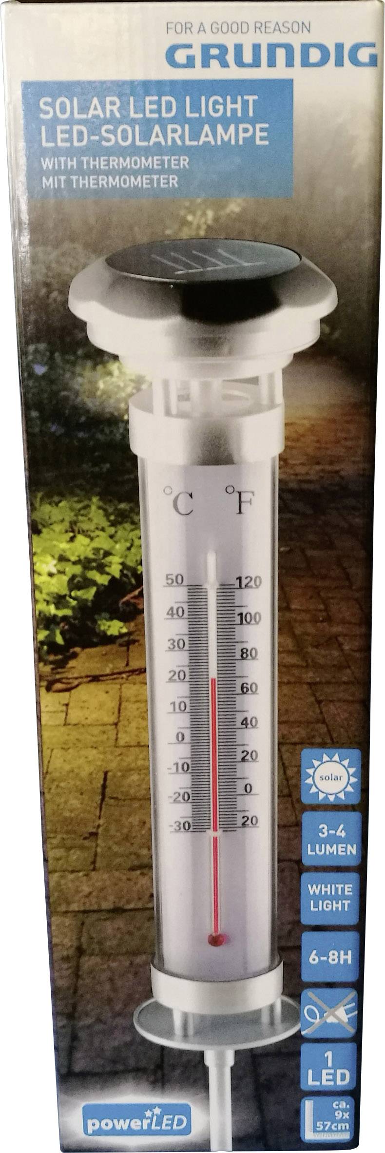 Grundig Solar Garten-Thermometer 89640