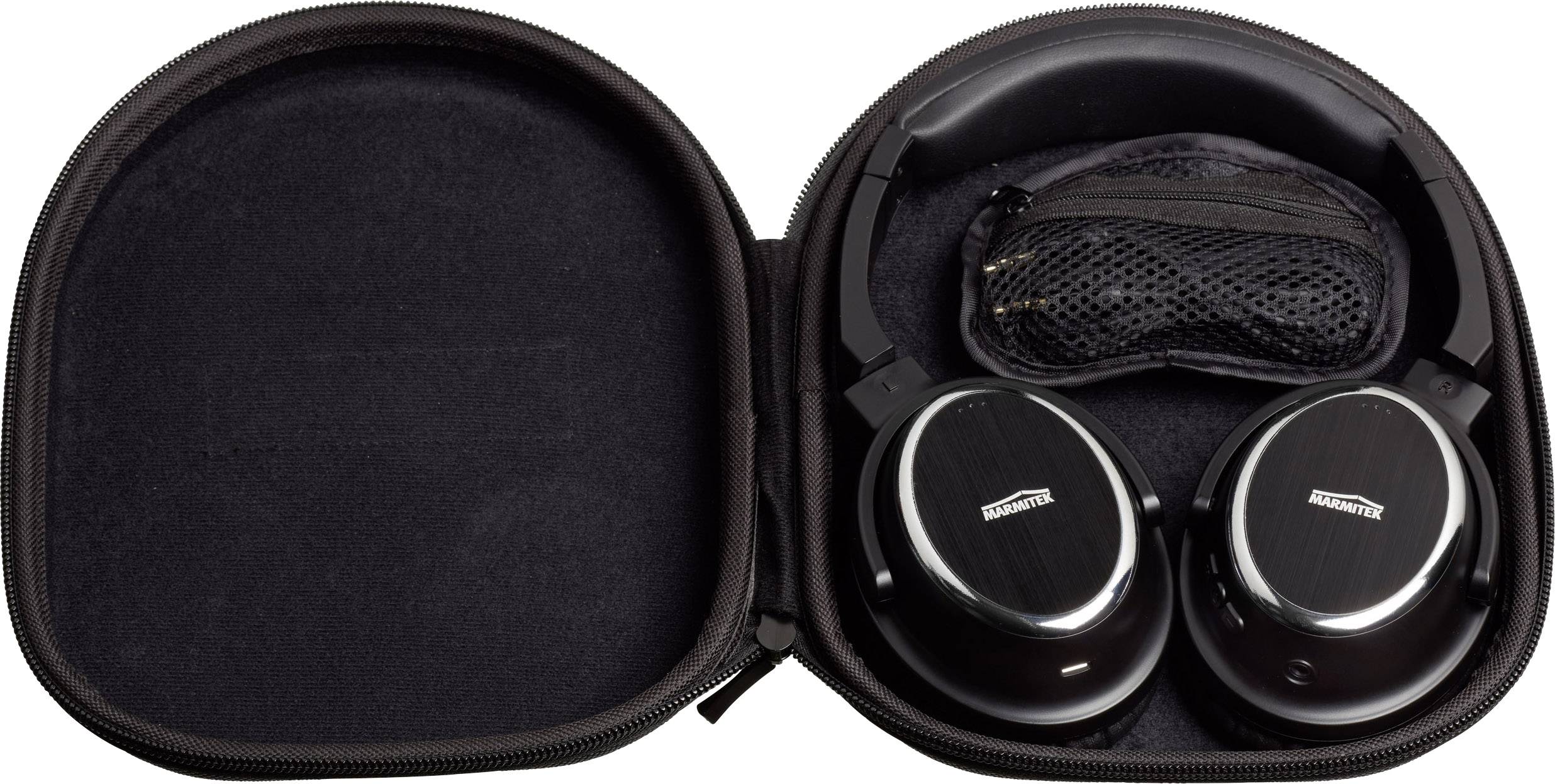 Marmitek BoomBoom 577 Over Ear Kopfhörer Bluetooth® Schwarz Headset, NFC