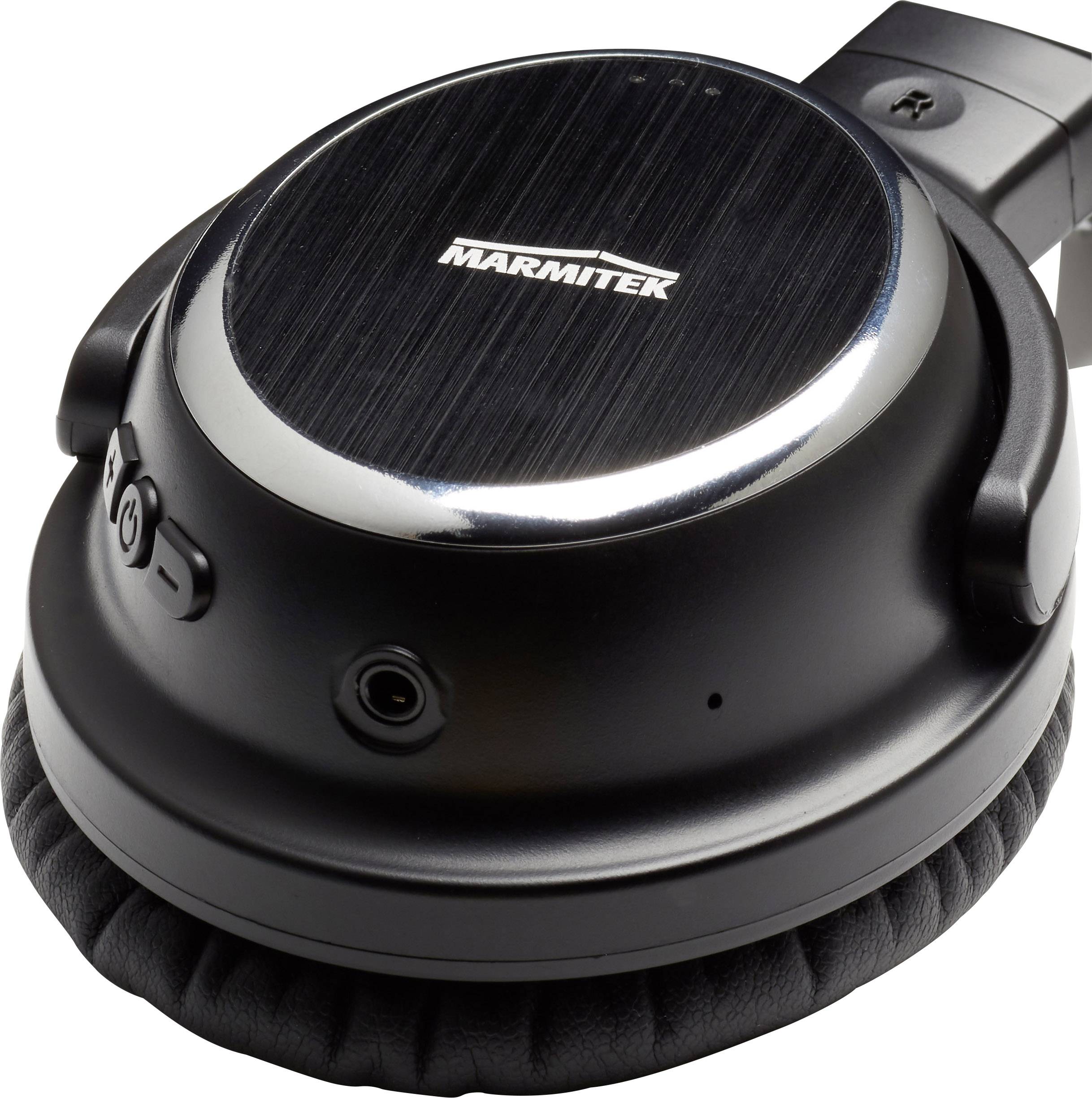 Marmitek BoomBoom 577 Over Ear Kopfhörer Bluetooth® Schwarz Headset, NFC