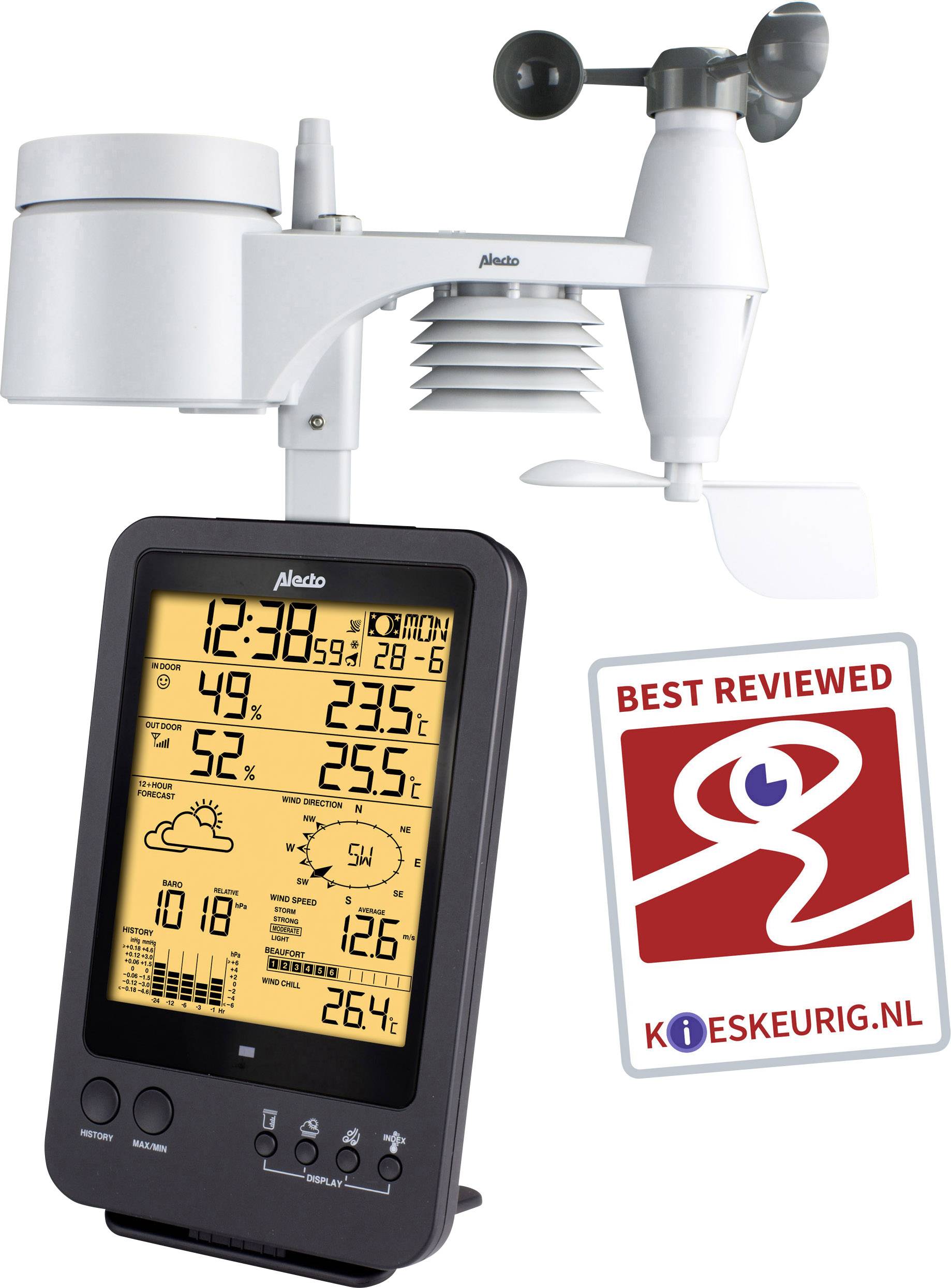 Alecto WS-4700 Funk-Wetterstation Vorhersage für 1 Tag Anzahl Sensoren max. 1