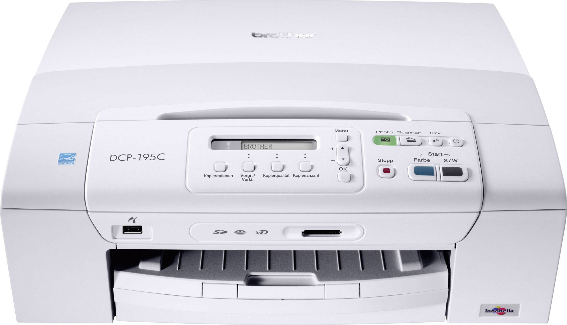 Brother DCP-195C Multifunktionsdrucker Tintenstrahl Farbe A4 Drucker, Scanner, Kopierer