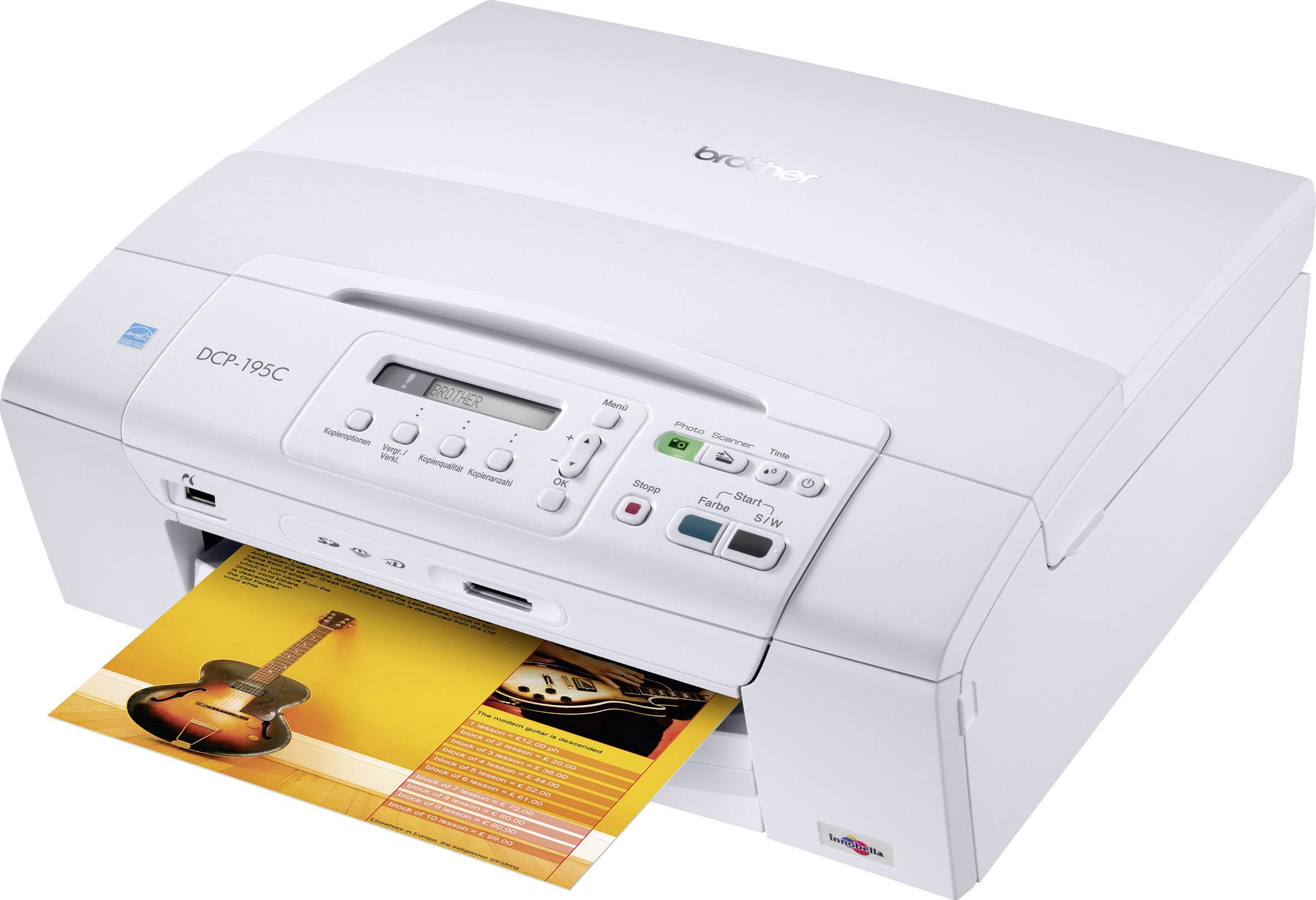 Brother DCP-195C Multifunktionsdrucker Tintenstrahl Farbe A4 Drucker, Scanner, Kopierer