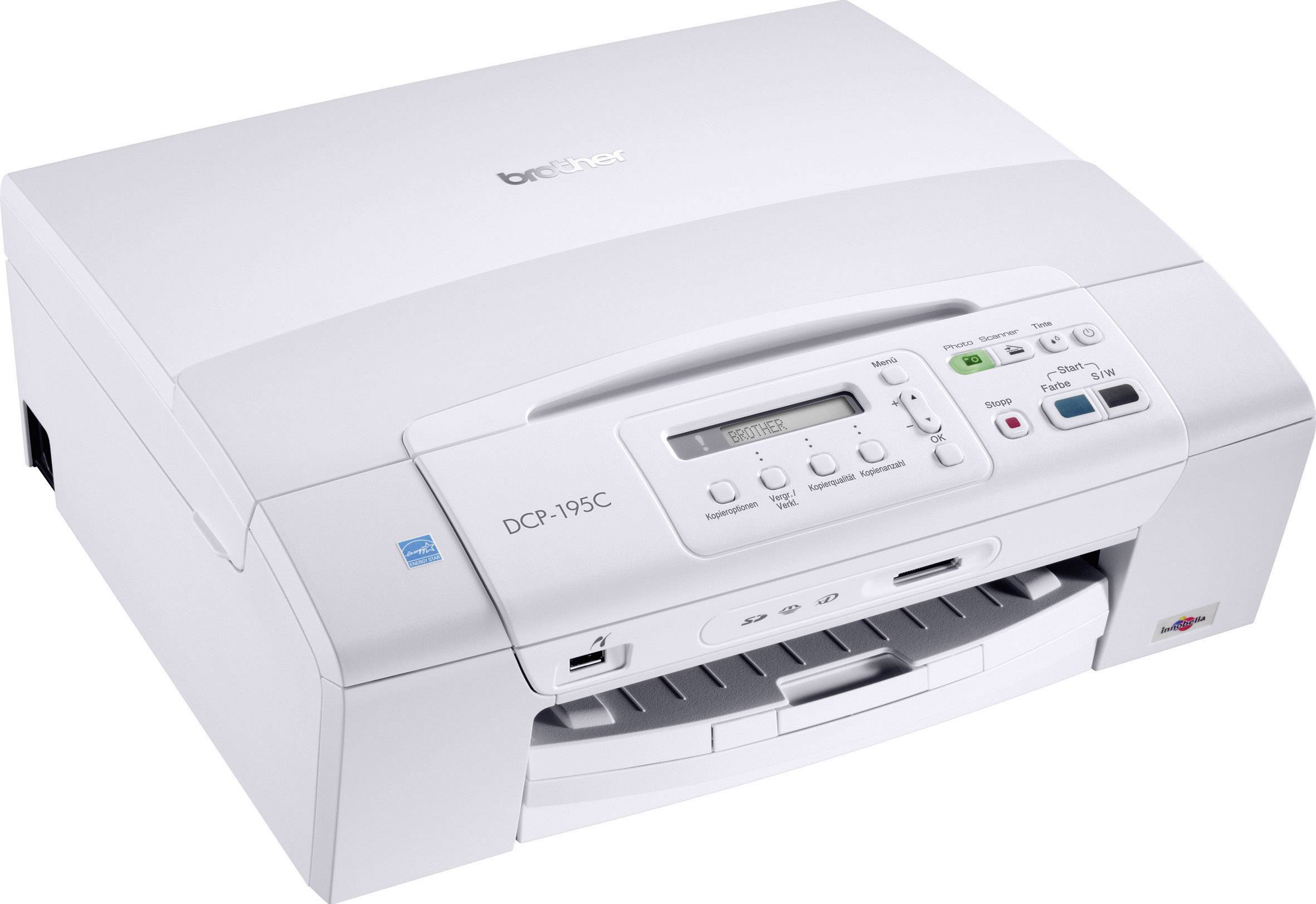 Brother DCP-195C Multifunktionsdrucker Tintenstrahl Farbe A4 Drucker, Scanner, Kopierer