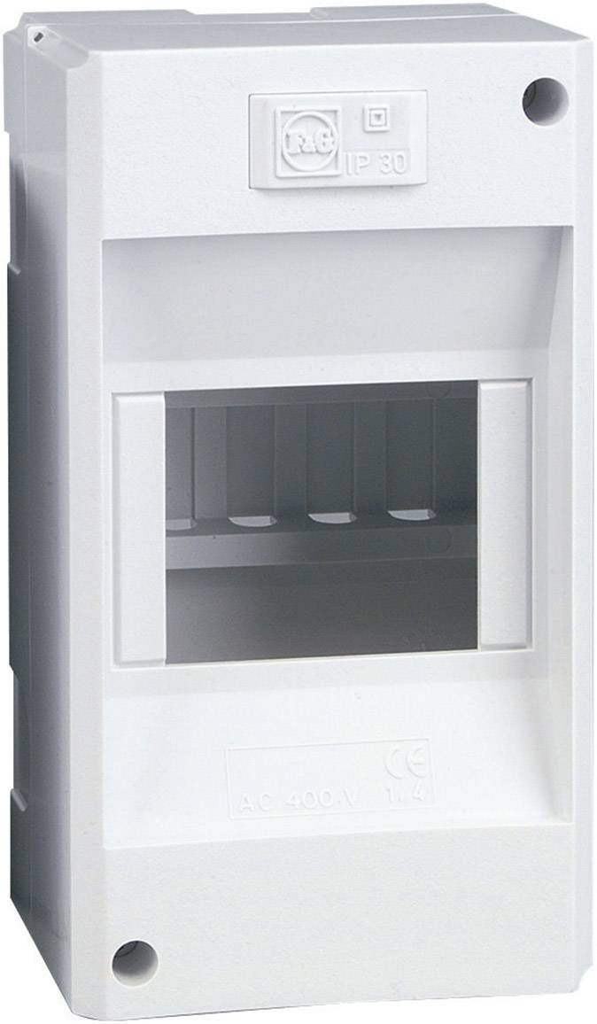 Gehäuse aus Kunststoff für elektrische Schalttafeln, passend für Sicherungen und Verteiler; IP 30 Schutzgrad, geeignet für AC 400V.