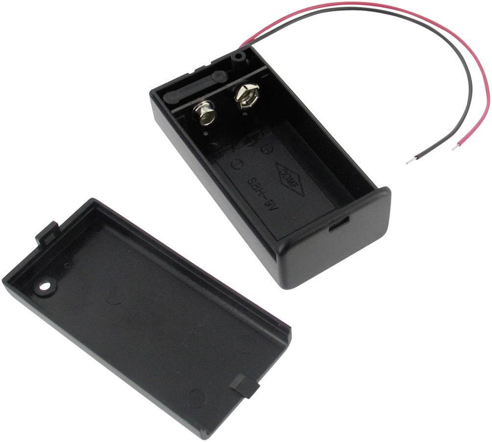 Velleman BH9VBS Batteriehalter 1x 9V Block (L x B x H) 69 x 33 x 21mm