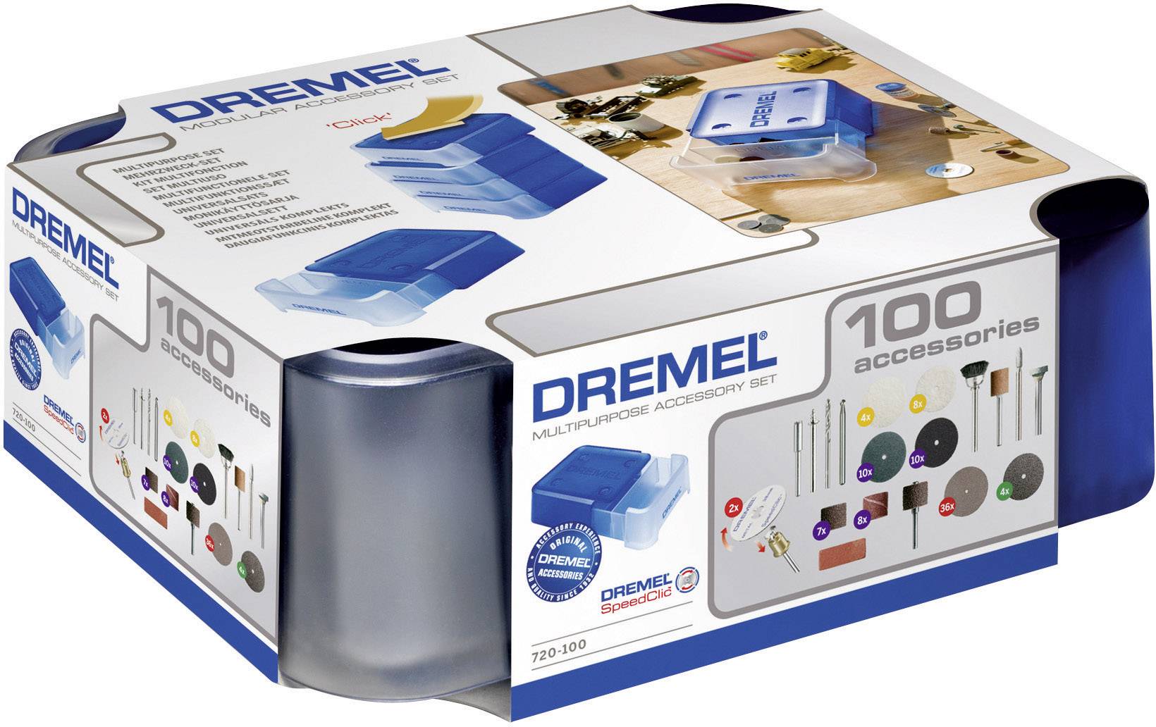 Dremel 26150720JA DREMEL® 720 Modulares Mehrzweck-Zubehörset 100tlg. 1 Set