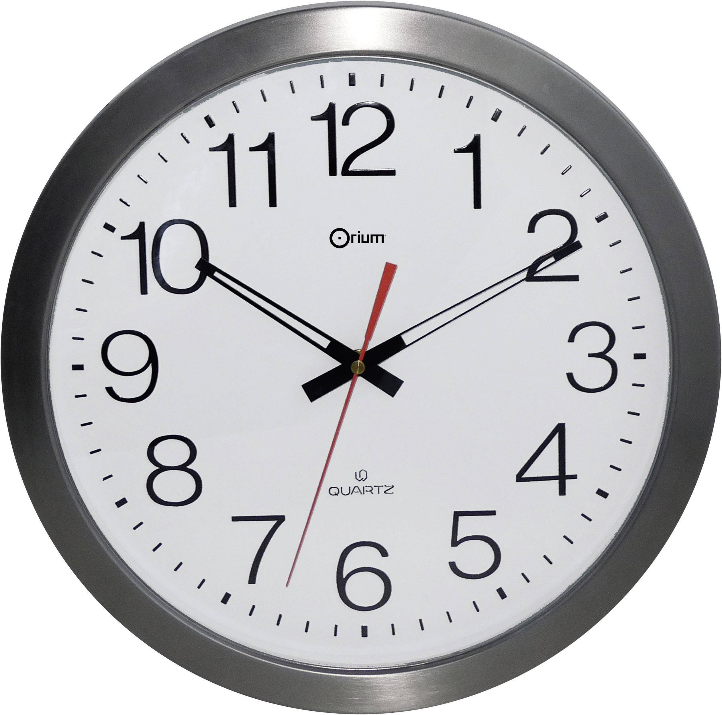 Orium 11385 Funk Wanduhr 35 cm x 4.5 cm Edelstahl