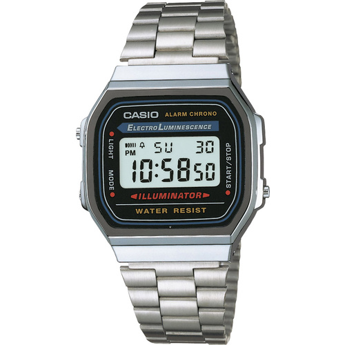 Casio Armbanduhr A168WA-1YES (B x H) 36.30 mm x 38.60 mm Silber Gehäusematerial=Kunstharz Material