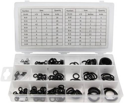 Toolland HAS02 O-Ring Sortiment Inhalt 225 Teile