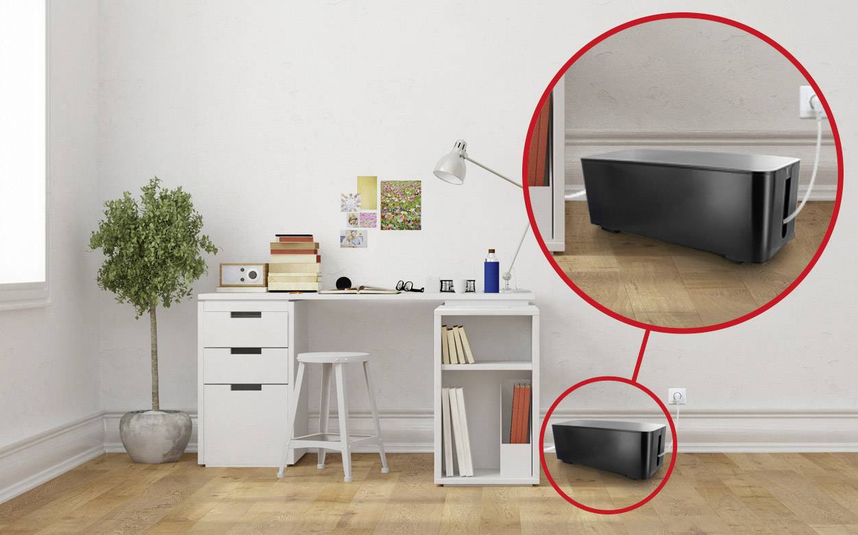 Mehrfachsteckdose-Kabelbox Lifebox sch.