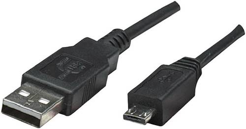 Arduino AG USB 2.0 Anschlusskabel [1x USB 2.0 Stecker A - 1x USB 2.0 Stecker Micro-B] 1.80m Schwarz