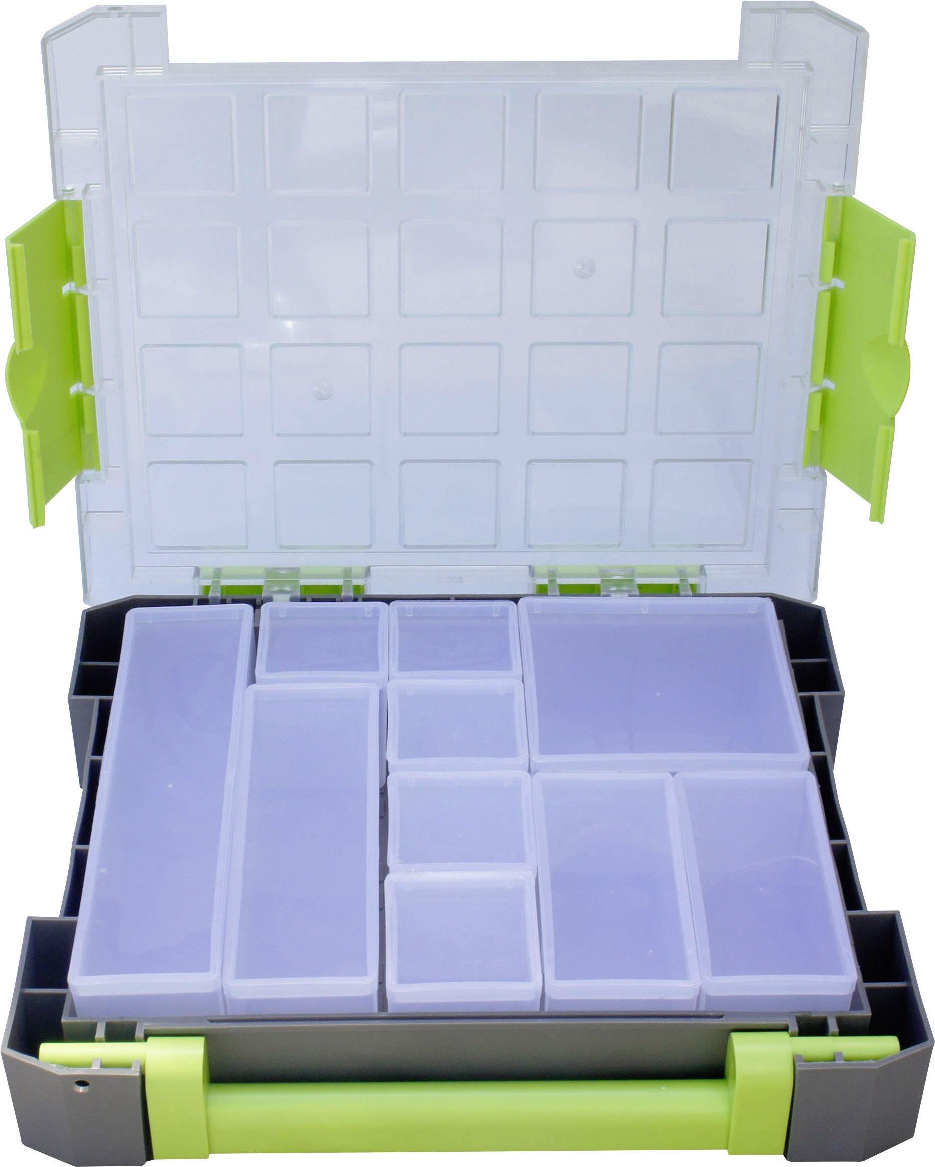 VISO Sortimentskoffer (L x B x H) 275 x 70 x 325mm Anzahl Fächer: 10 feste Unterteilung Inhalt 1St.