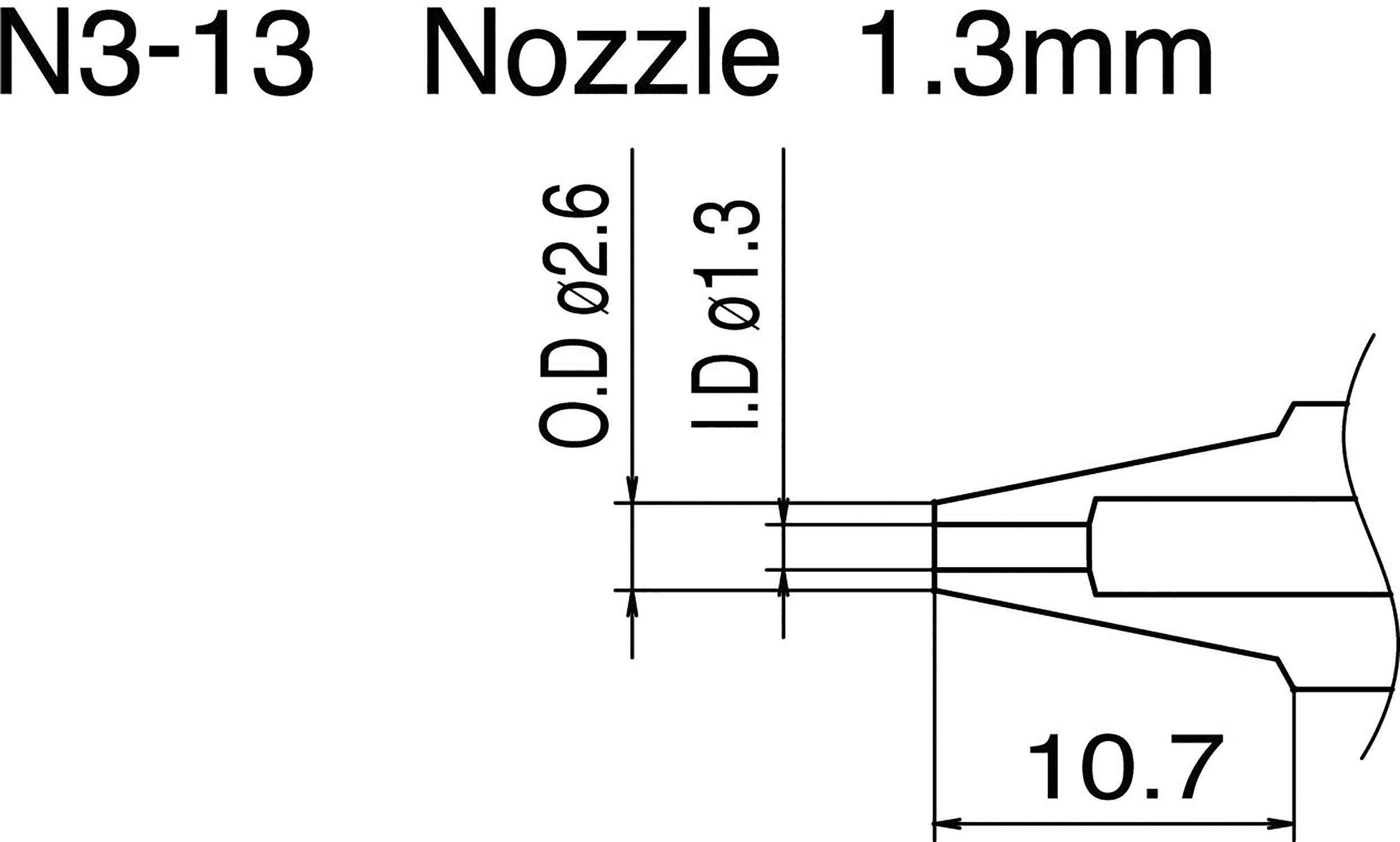 HAKKO N3-13 Lotabsaugdüse Inhalt 1 St.