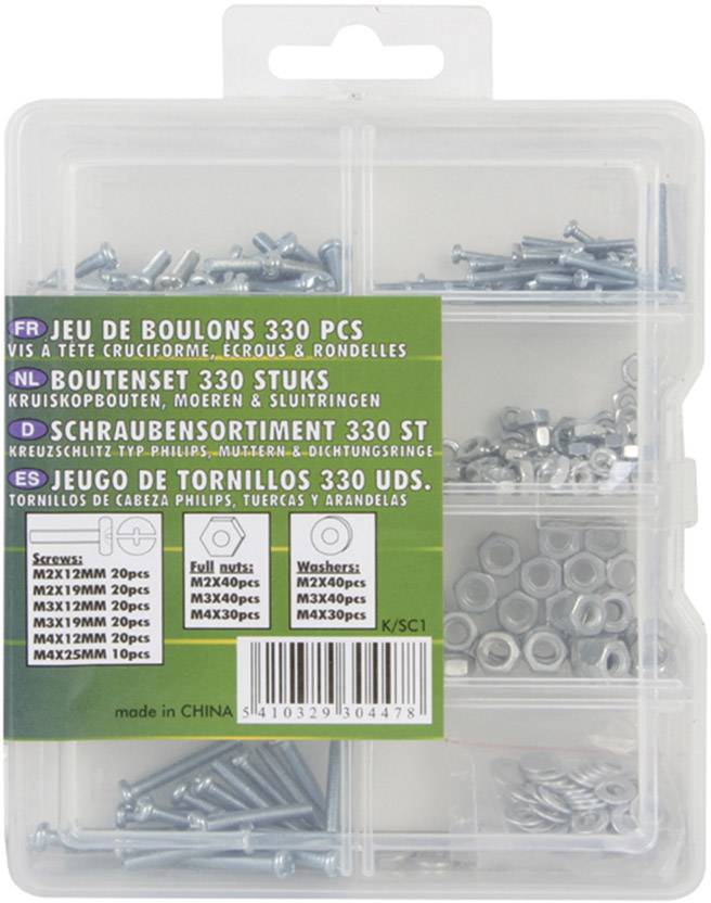 Velleman K/SC1 K/SC1 Muttern-Sortiment 1 St.