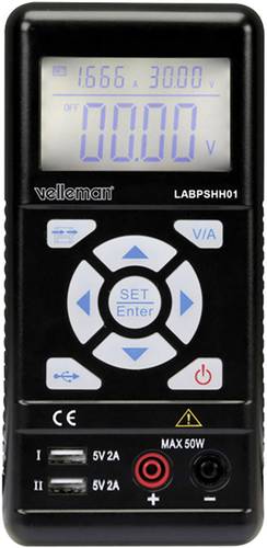 Velleman LABPSHH01 Labornetzgerät, einstellbar 0.3 - 30V 3.75A (max.)