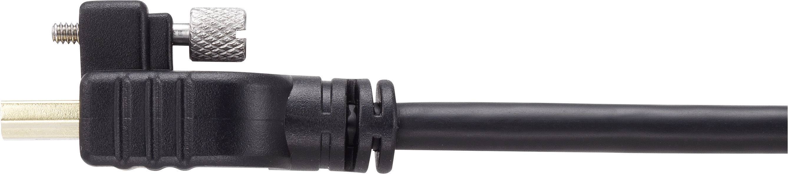 SpeaKa Professional HDMI Anschlusskabel HDMI-A Stecker, HDMI-A Stecker 2.00m Schwarz SP-9784184 4K UHD, Audio Return Channel