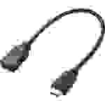 SpeaKa Professional HDMI Verlängerungskabel HDMI-A Stecker, HDMI-A Buchse 0.30m Schwarz SP-7870100 Audio Return Channel