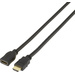 SpeaKa Professional HDMI Verlängerungskabel [1x HDMI-Stecker - 1x HDMI-Buchse] 1 m Schwarz