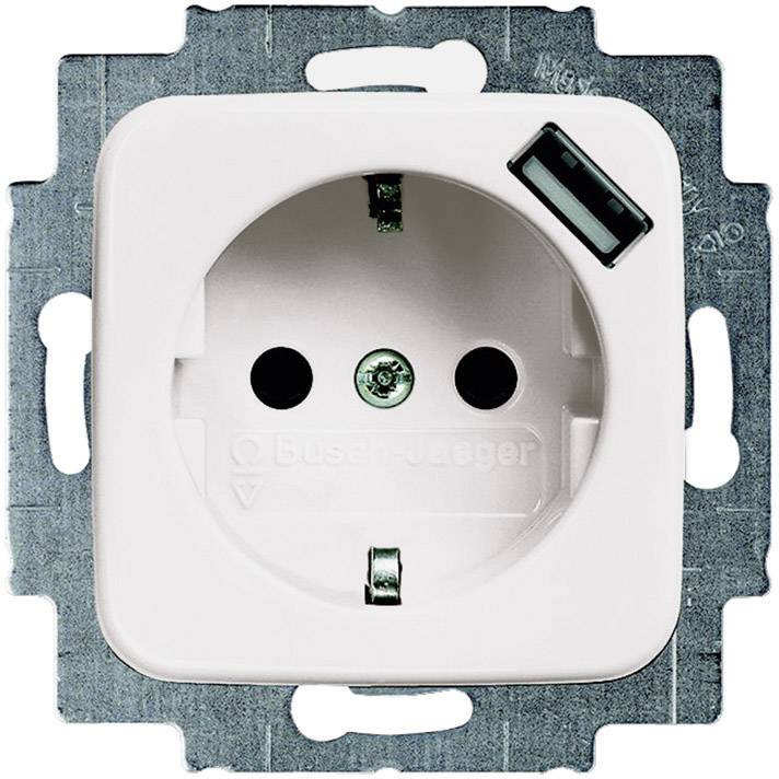 Busch-Jaeger Einsatz Schutzkontakt-Steckdose, USB-Steckdose Duro 2000 SI, Duro 2000 SI Linear Creme
