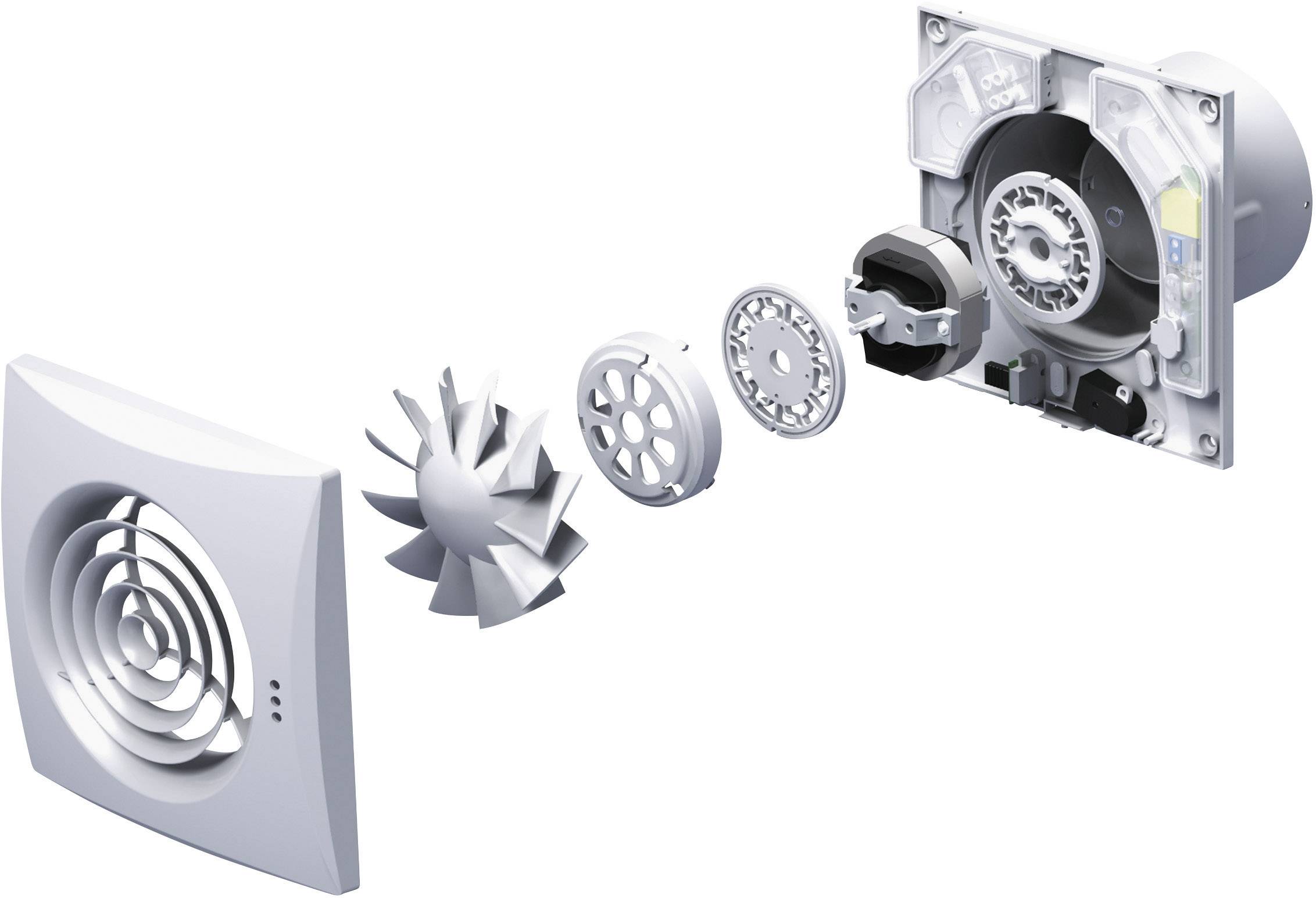 SIKU 100 Quiet T Wand- und Deckenlüfter 230V 97 m³/h 10cm