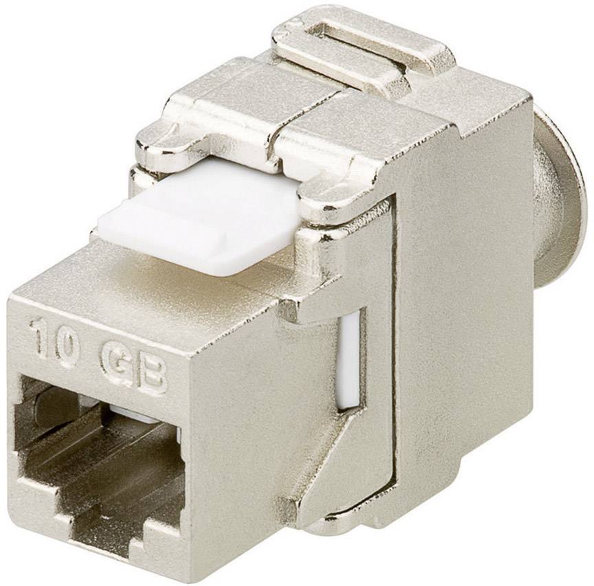 goobay KeyStone Jack Cat 6a 500MHz RJ45 Werkzeugfrei STP SNAP IN geschirmt (Bulk)