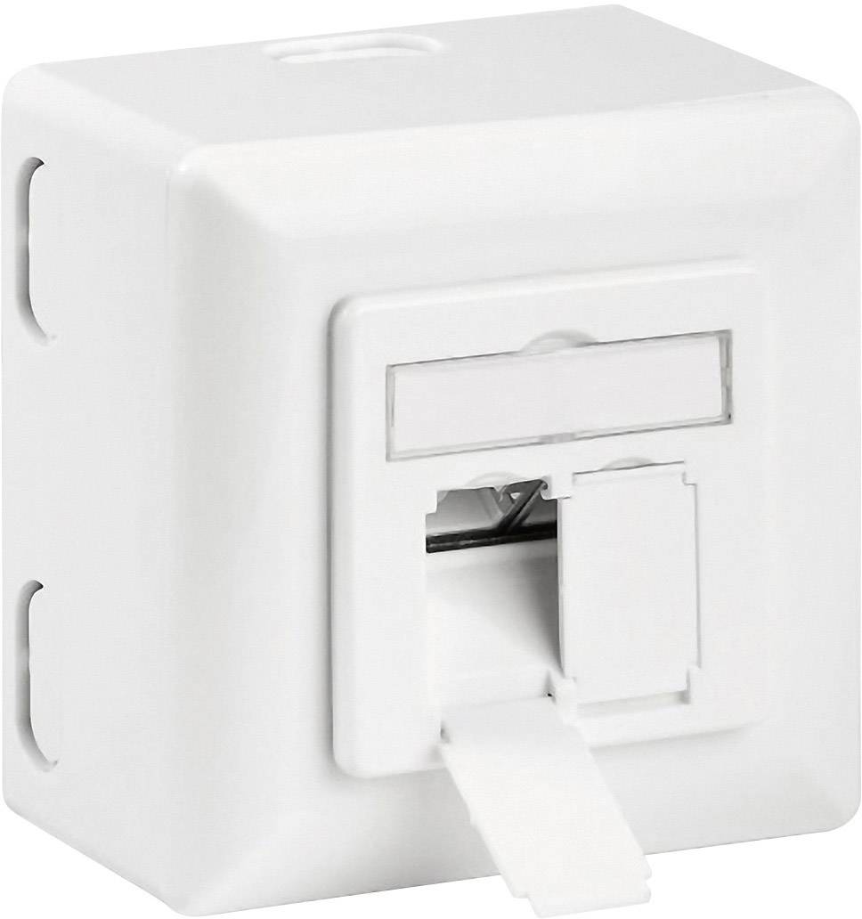 Goobay Netzwerkdose Aufputz CAT 6a 2 Port Weiß