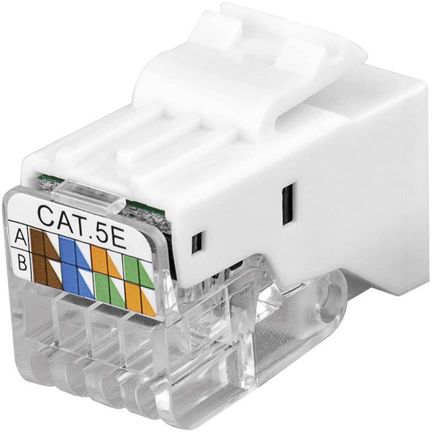 Goobay 95.739 RJ45-Einbaumodul Keystone CAT 5e 1 St.