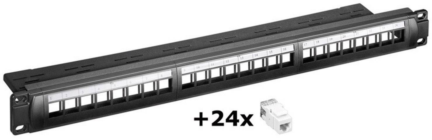 Goobay 95336 24 Port CAT 6 1 HE Bestückt