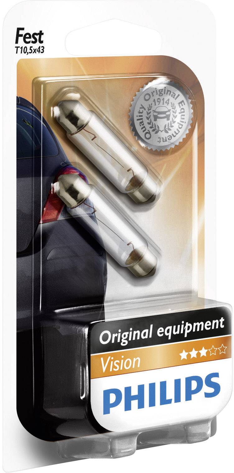 Philips Automotive 5552130 Soffitten Leuchtmittel Standard C10W 10W 12V