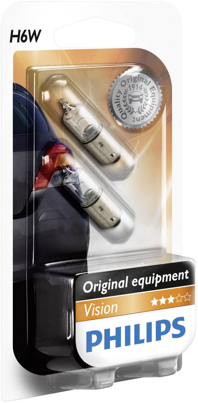 Philips Automotive 24720930 Halogen Leuchtmittel Standard H6W 6 W 12 V
