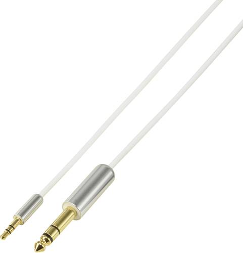 Klinke Audio Anschlusskabel [1x Klinkenstecker 6.35mm - 1x Klinkenstecker 3.5 mm