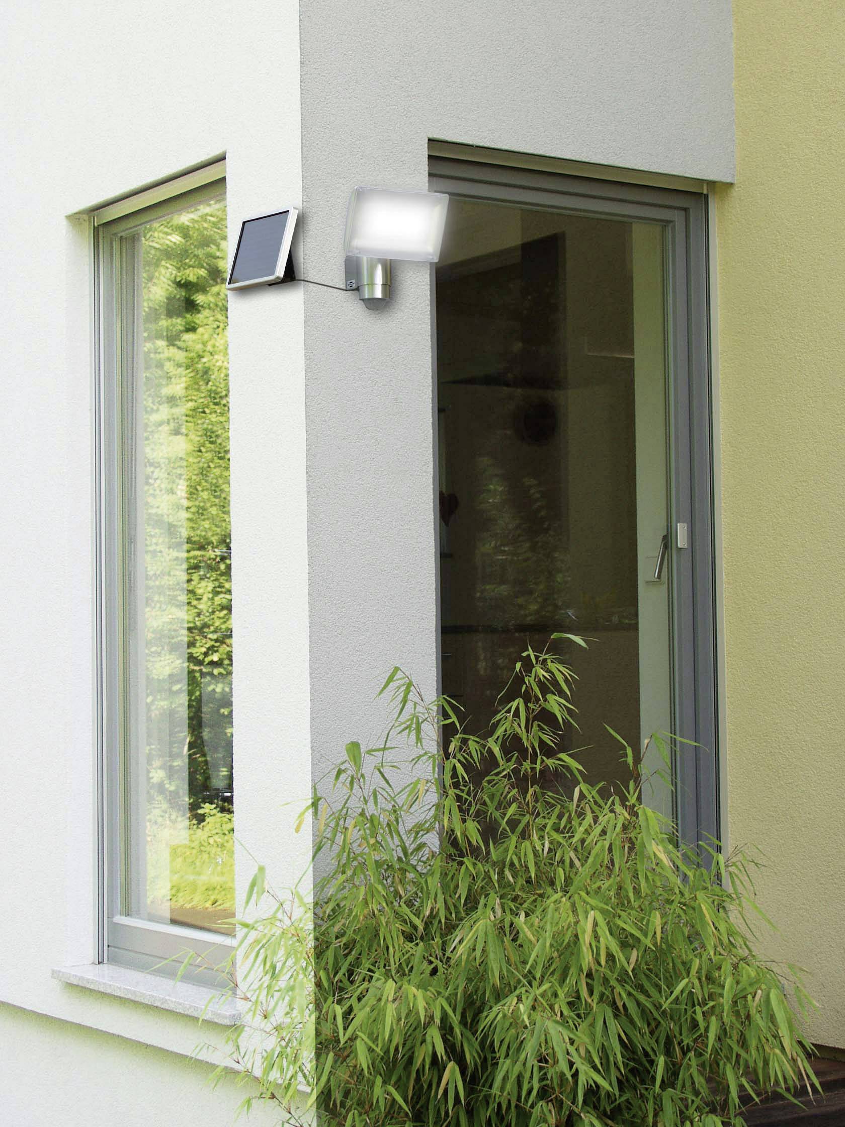 Brennenstuhl SOL 80 1170840 Solar-Spot mit Bewegungsmelder 4 W Neutralweiß Silber-Grau