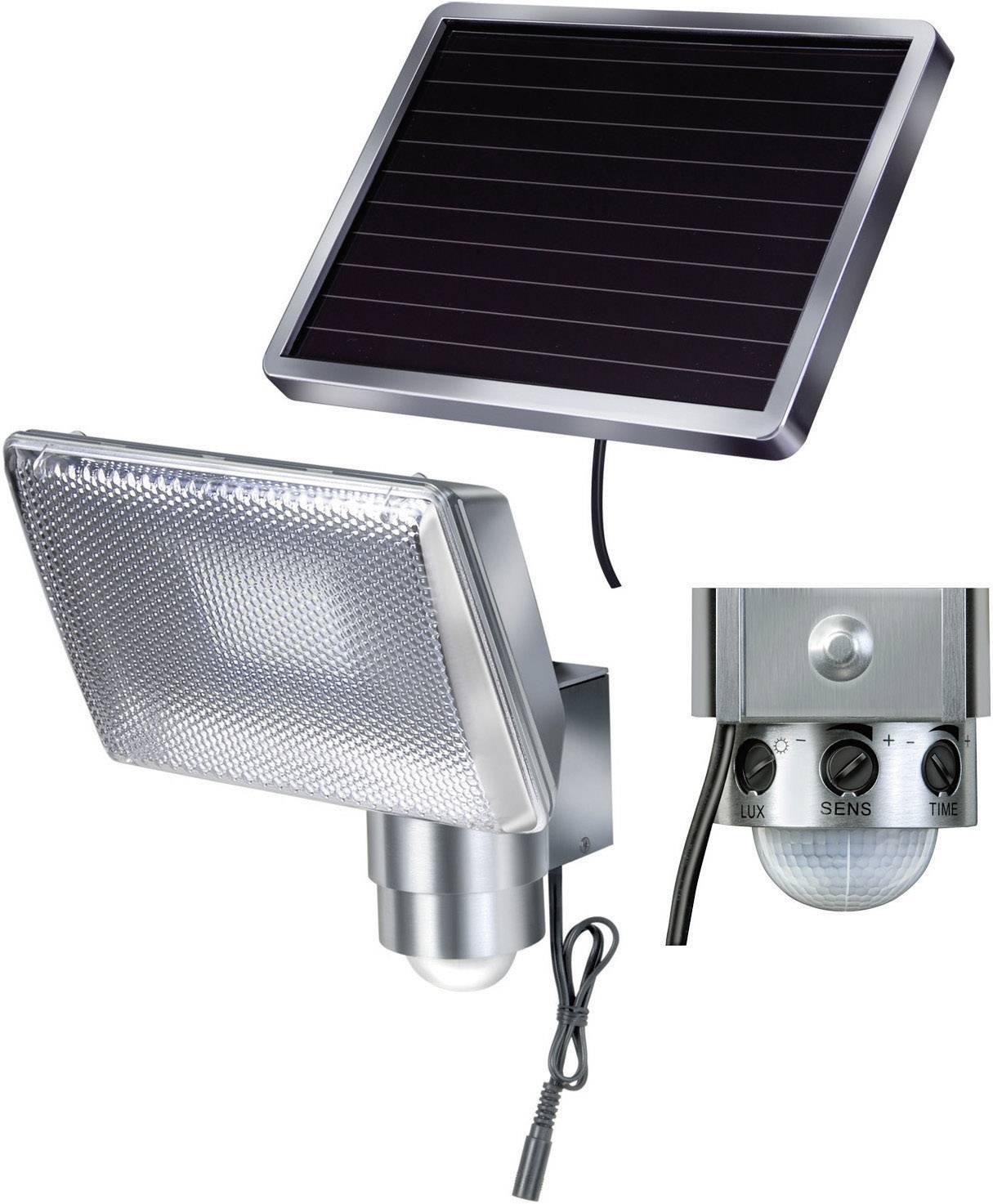 Brennenstuhl SOL 80 1170840 Solar-Spot mit Bewegungsmelder 4 W Neutralweiß Silber-Grau