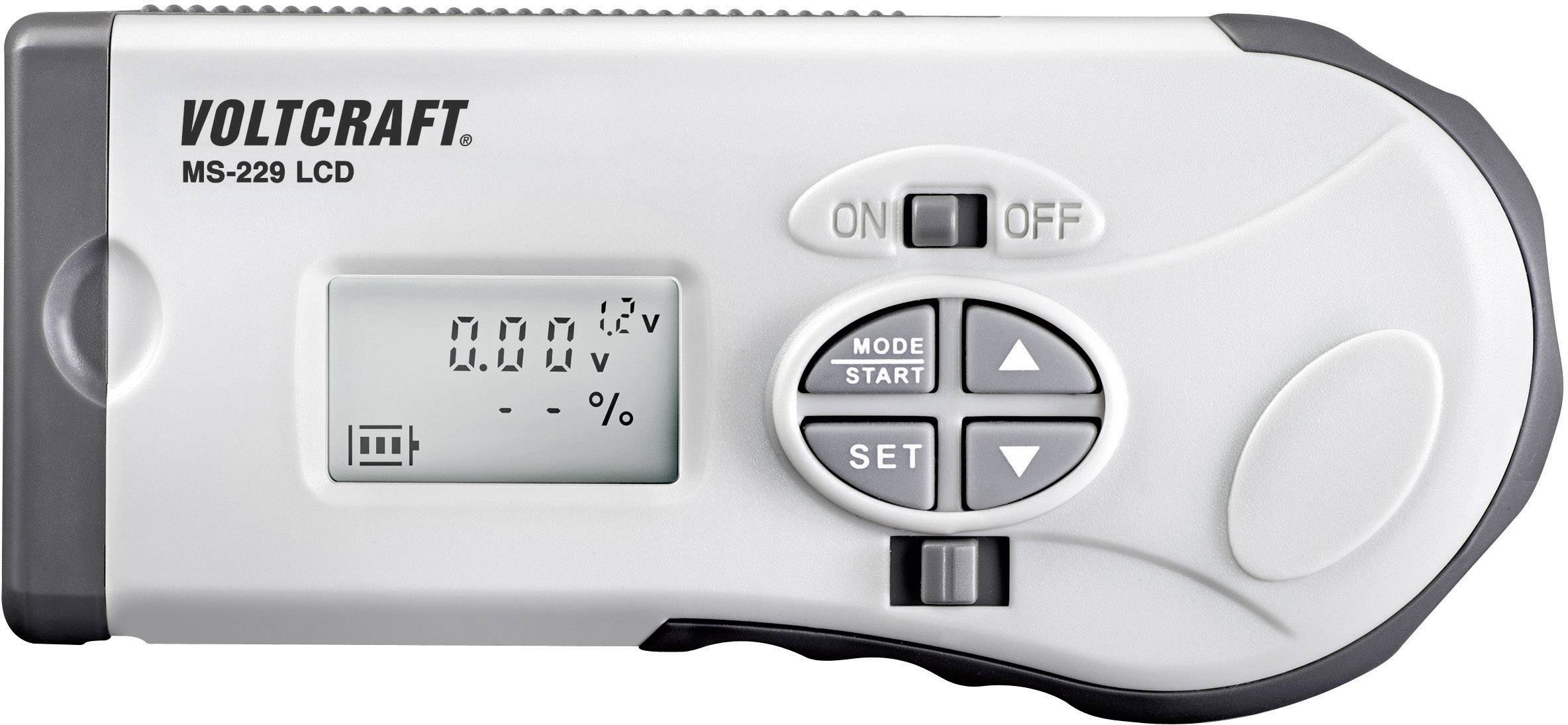 VOLTCRAFT Batterietester MS-229 LCD Messbereich (Batterietester) 1,2 V, 1,5 V, 3 V, 9 V, 12V Akku, Batterie MS-229 LCD