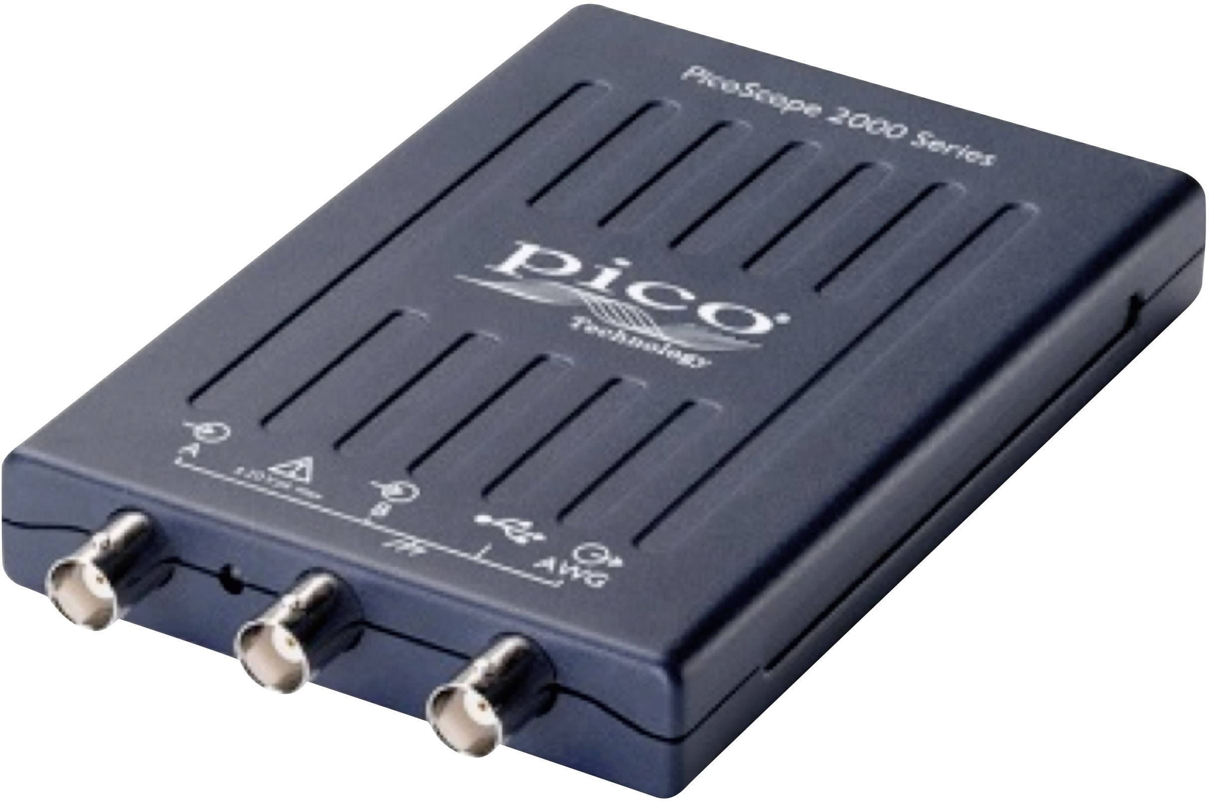 pico 2204A USB-Oszilloskop 10 MHz 2-Kanal 50 MSa/s 8 kpts 8 Bit Digital-Speicher (DSO), Funktionsgenerator, Spectrum-Analyser 1 St.